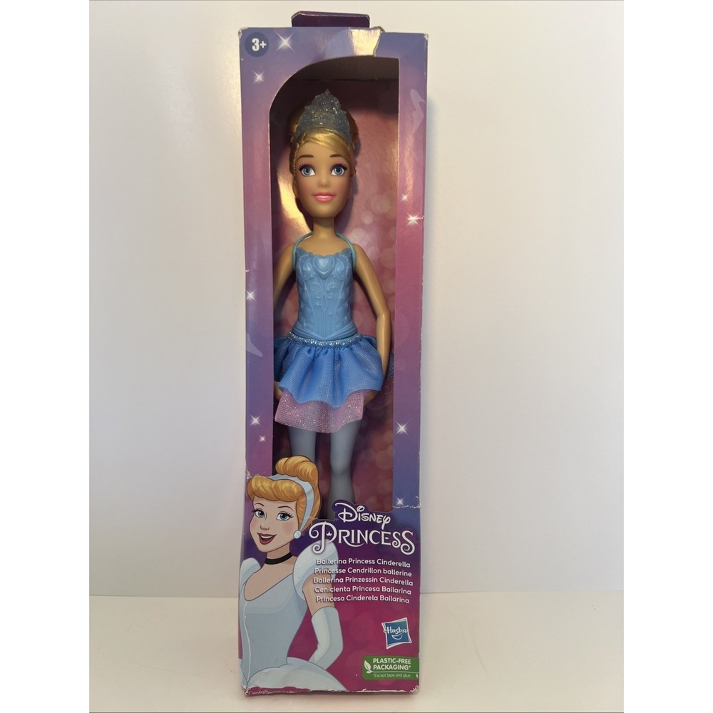 Hasbro Disney Princess Cinderella Ballerina 11" Doll Blue Tutu Ages 3+ NEW